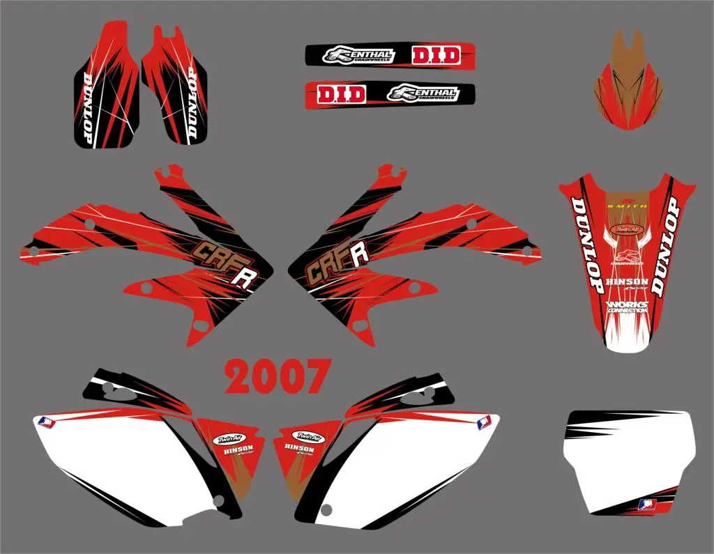 Графическая наклейка для мотоцикла Honda CRF450 CRF450R CRF 450 450R 2005 2006 2007 2008|Наклейки и