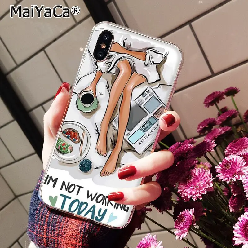 Модный Рождественский чехол для телефона принцесса девушка Босс кофе iphone 11 12 Pro