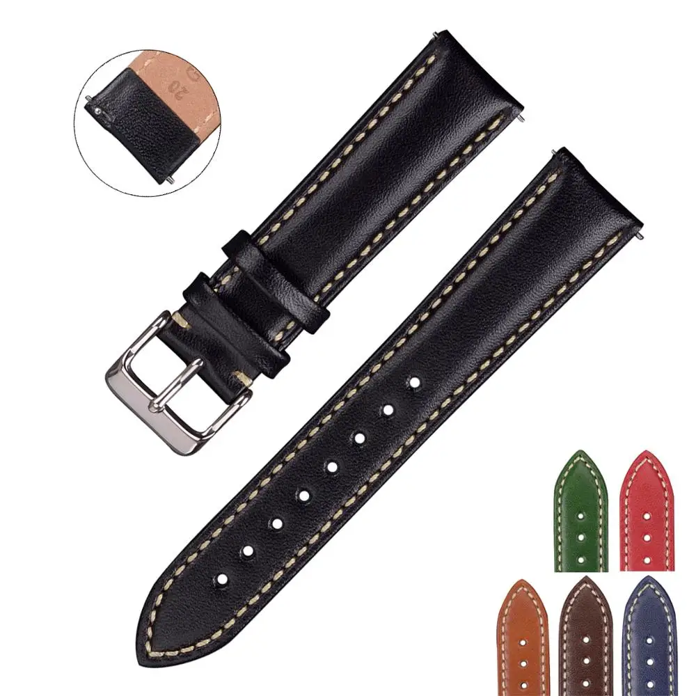 Ремешок для часов из телячьей кожи с быстросъемным ремешком|Ремешки часов| |