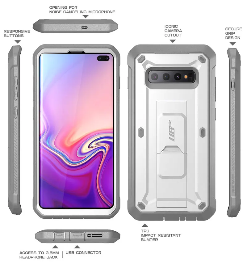 SUP чехол для samsung Galaxy S10 Plus чехол 6," UB Pro полный корпус прочная подставка чехол без встроенной защиты экрана