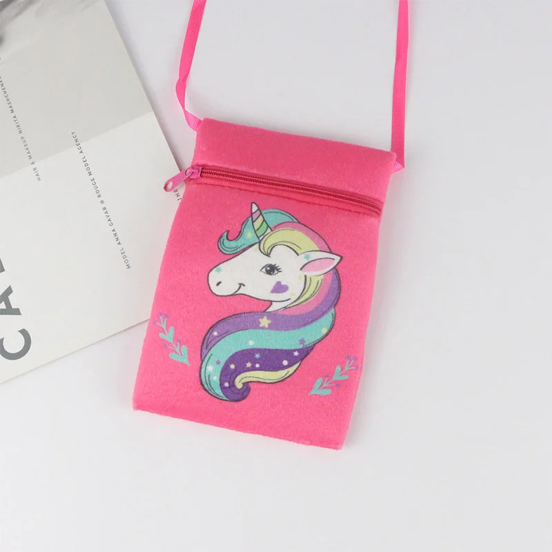 Cute Unicorn Coin Wallet Baby Girls Handbag Coin Purse Children Kids Mini Sling Crossbody Bags Cartoon Princess Bag Gift