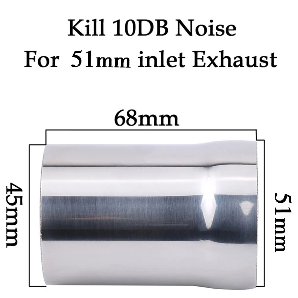 ESPEEDER Motorcycle DB Killer Silencer Noise Sound Eliminator Muffler Escapes Exhaust Muffler Escapes For 60mm 51mm Pipe Tip - Цвет: Красный