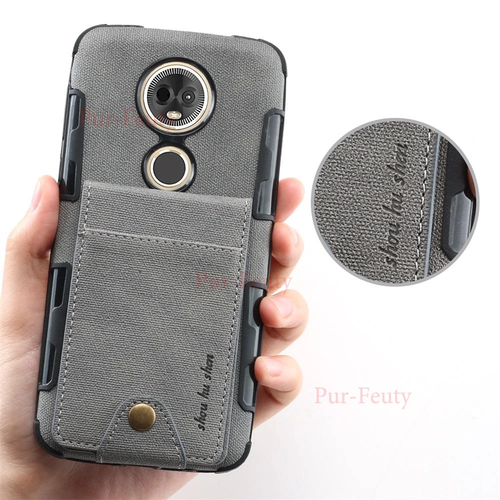 Чехол для moto rola moto E4 XT1767 XT1766 E5 G4 G5 S Plus, тонкий холщовый противоударный чехол с держателем для карт, откидной Чехол для moto g4 g5 g5s plus