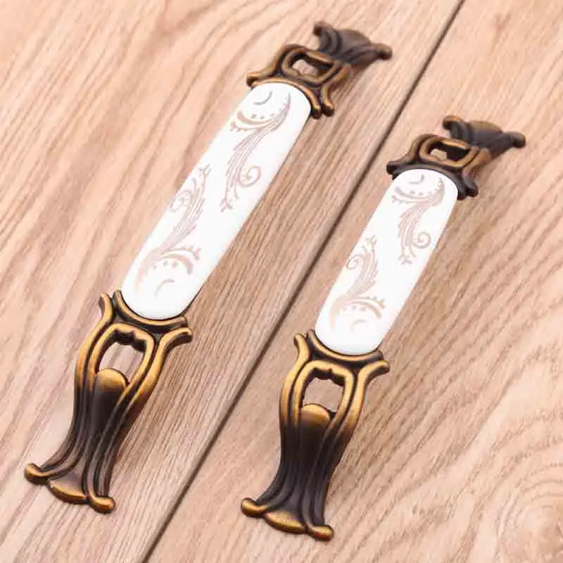 Бронзовая дверная ручка для кухонного шкафа 96 мм 128 | Обустройство дома