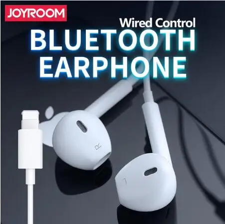 JOYROOM наушники в ухо проводные Bluetooth для Apple iPhone XS Max XR 7 8 Plus с микрофоном|Наушники и