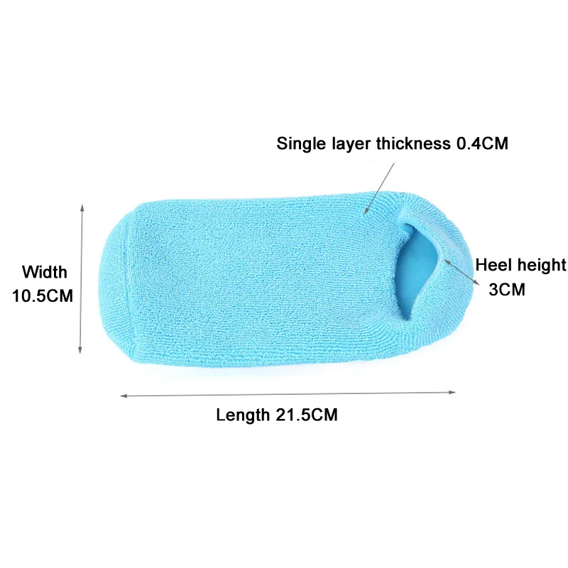 

Newly 1 Pair Moisturize Spa Socks Repair Cracked Skin Treatment Soft Moisturizing Feet Socks Silicone Gel Booties SPA Insoles VF