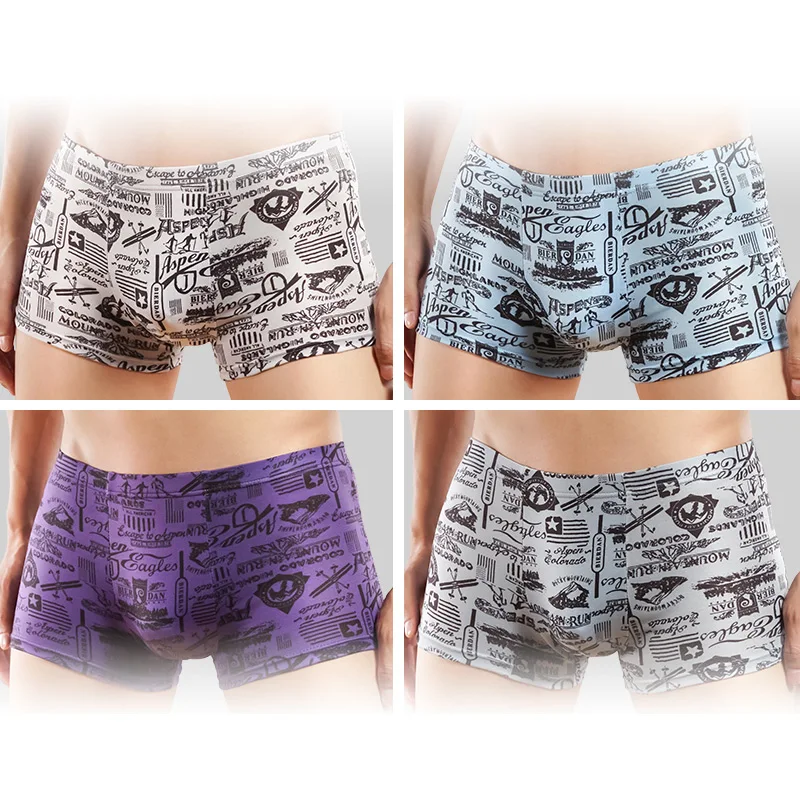 2019 Новое Брендовое нижнее белье трусы боксеры хлопковые Cueca мужские шорты с
