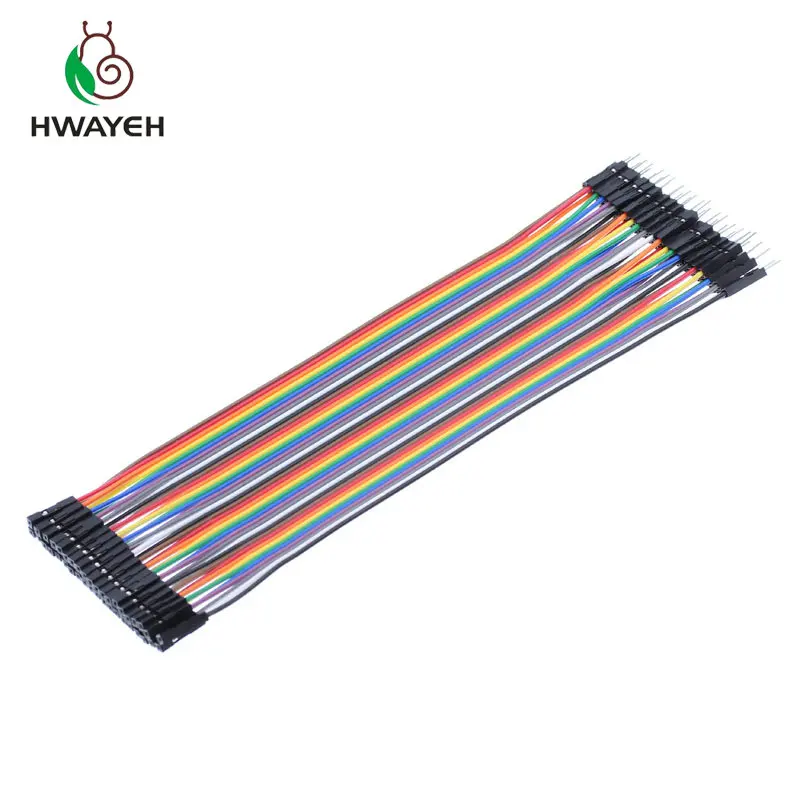 Dupont линия папа мама dupont 40 шт. кабель перемычка 2 54 мм 20 см для arduino SKUGM|jumper wire|line