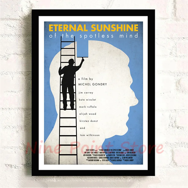 Jim Carrey Eternal Sunshine of the Spotless Mind бумага с покрытием печатает плакат HD изображение украшение дома гостиная бескаркасная