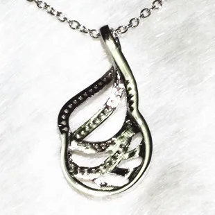 Твист линия тренд кулон ожерелье ручной работы 69 камень зерна ALW1893 | Украшения и