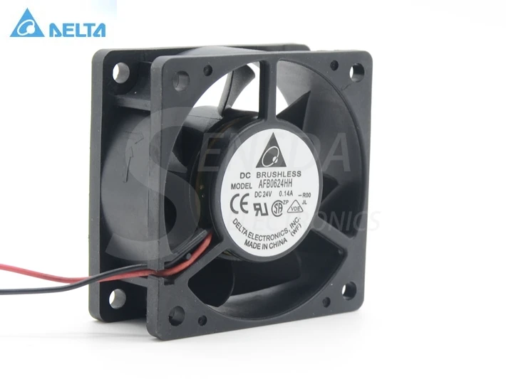 Для delta AFB0624HH 6 см 60 мм 6025 DC 24V 0.14A 2 pin осевые Инверторные вентиляторы охлаждения
