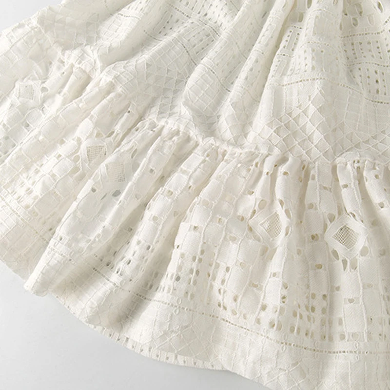 8 - 16 yrs teenage girls summer white lace long dress elegant princess gown 2021 new party clothes kids dresses for big | Детская одежда