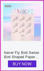 Серия Never Fly Bird, подарочные канцелярские наборы, скрепки, скрепки, липкие ручки для заметок, Подарочная коробка, посылка для учителя, школьные принадлежности