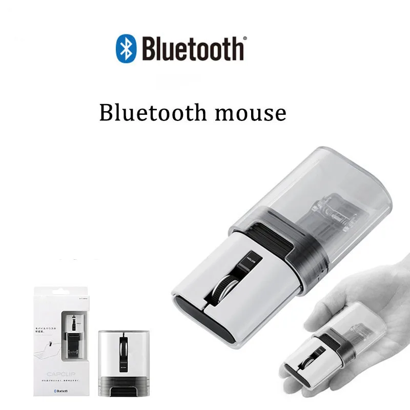 Новинка 2017 мини 1200 точек/дюйм bluetooth бесшумная мышь сине белая пальчиковая