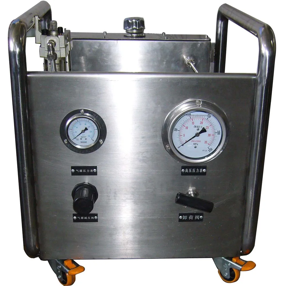 Free shipping Wellness Model:WS-AH80-C Portable air driven oil pressure test pump unit for wellhead industry |