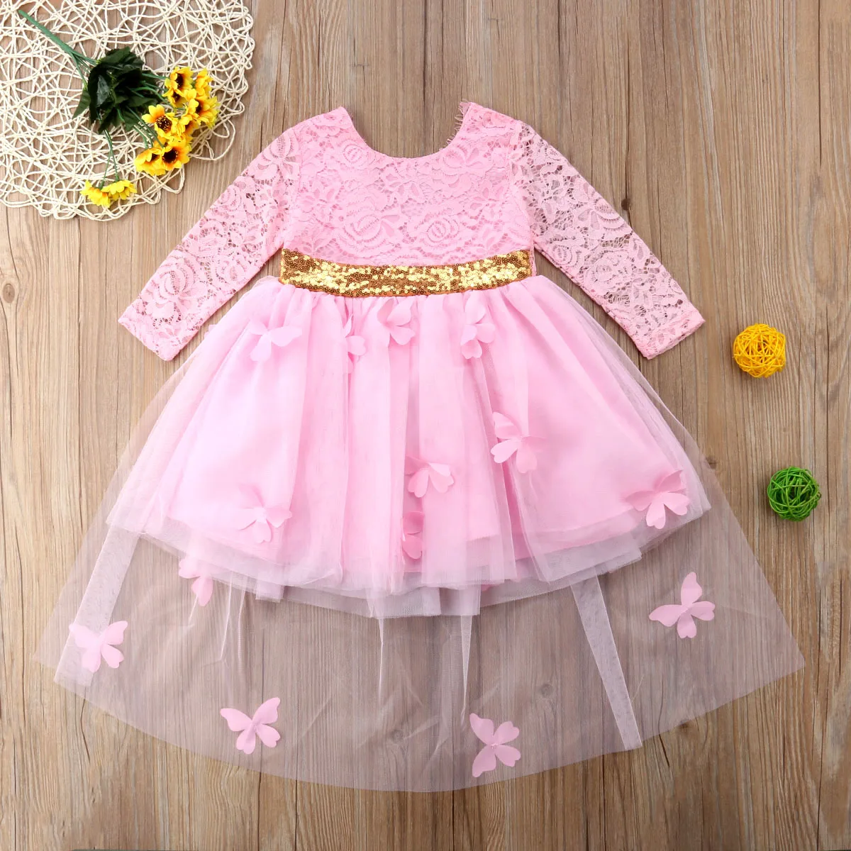 Нарядное праздничное платье принцессы для маленьких девочек 2 стиля кружевное