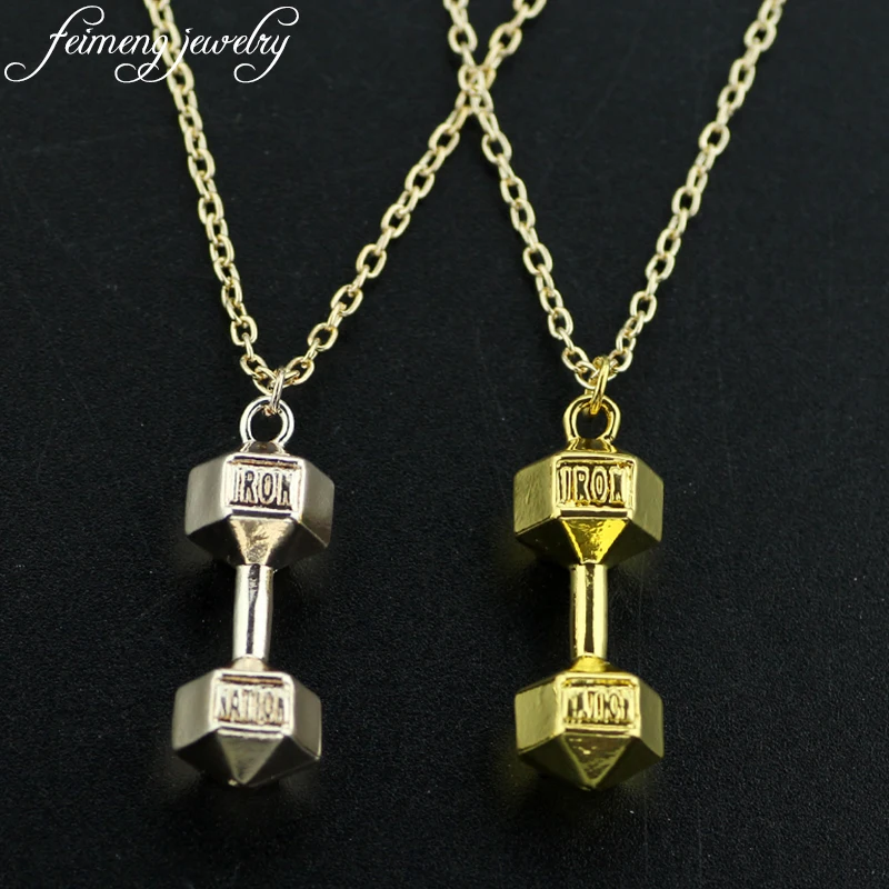 Бижутерия feimeng модное ожерелье для гантели фитнеса подвеска бодибилдинга мужчин