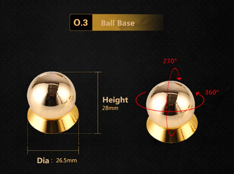 10 шт. в партии Золотая магнитная подставка для мобильного автомобиля велосипеда