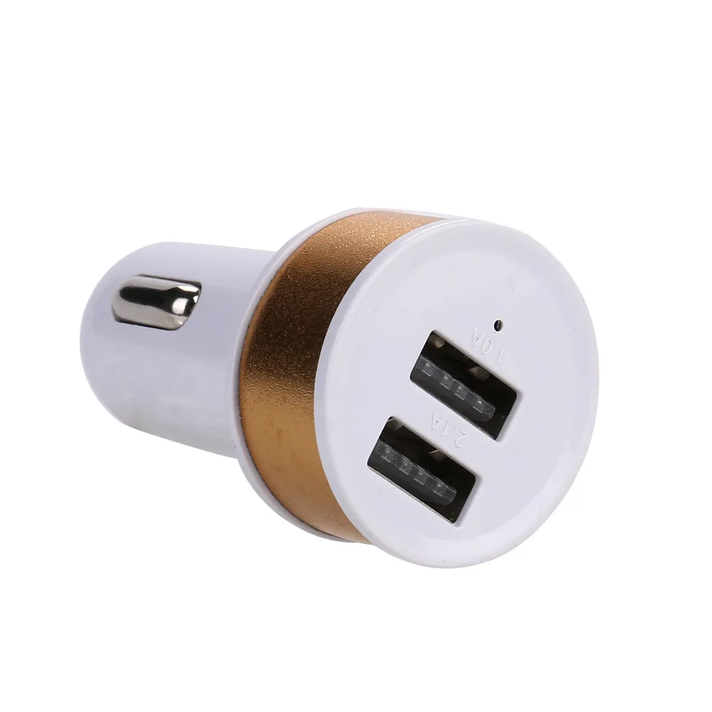 Автомобильное зарядное устройство с двумя USB портами 5 В 2 1 А А|Кабели адаптеры и