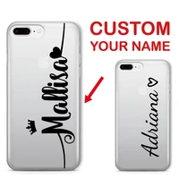 personalized custom handwriting name tpu cartoon phone case for iphone 78xxrxs11113 pro max se plus