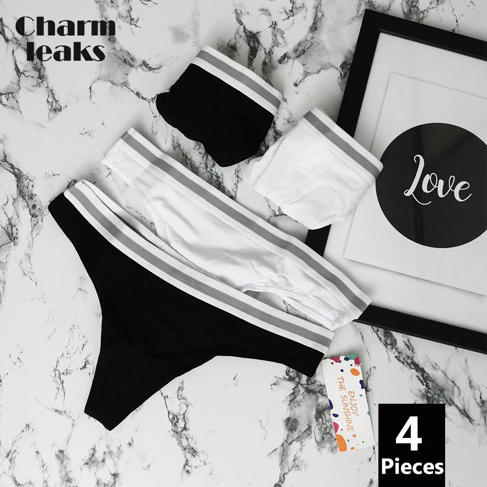 4 шт./упаковка женские хлопковые трусы стринги|Женские трусики| |