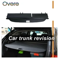 overe 1set car rear trunk cargo cover for ford edge 2011 2012 2013 2014 car styling black security shield shade auto accessories