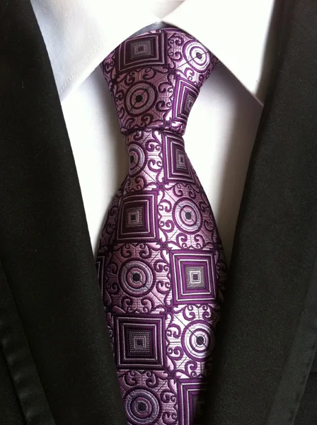 Новинка классические золотистые и белые шелковые галстуки 8 см с геометрическим