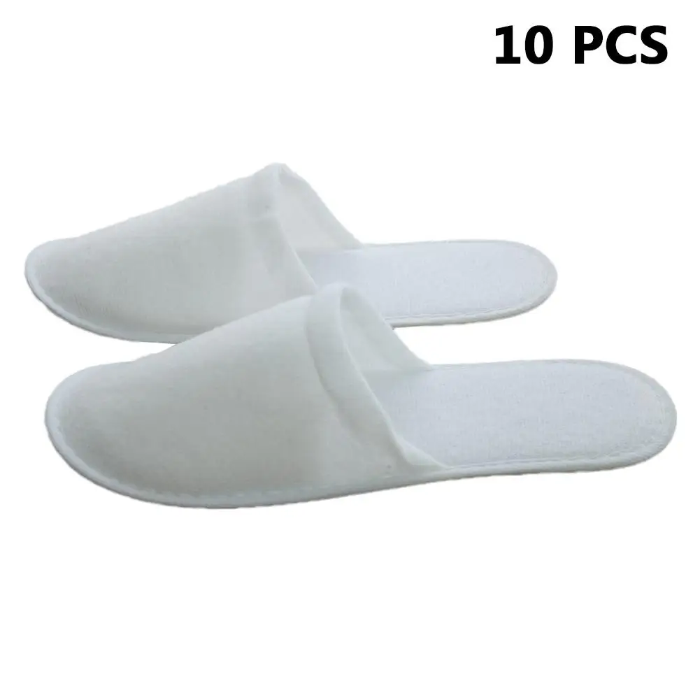 10 Pairs New Spa Hotel Guest Slippers Open Toe Disposable Convenient And Comfortable For Women Men | Дом и сад