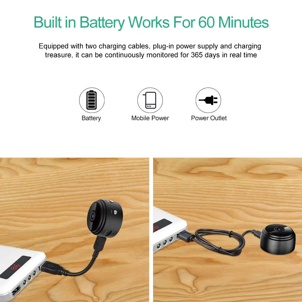 Микро WIFI мини камера HD 1080P со смартфоном и приложением ночного видения IP Домашняя