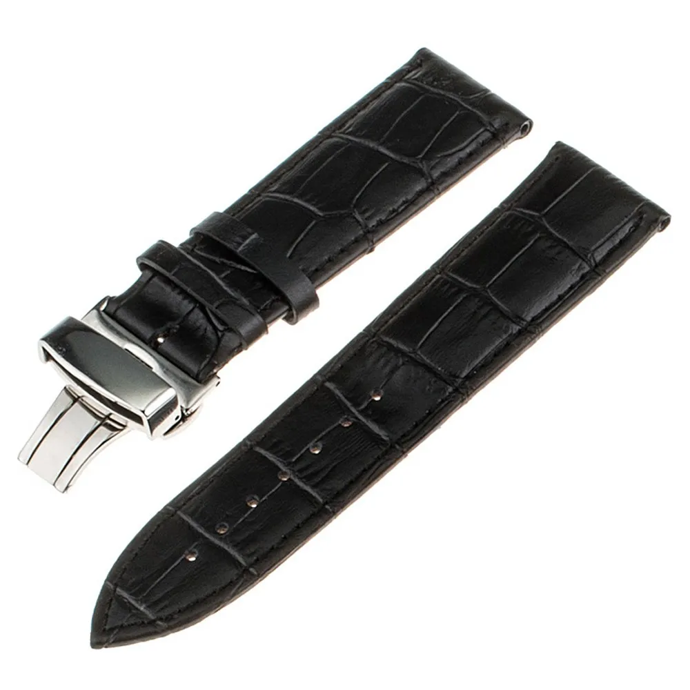 Сапоги из натуральной кожи до середины икры ремень 1st Слои для Tissot T035 T050 КНР 200 T055 T097 T099 часы браслет 16 мм 18 мм/20 мм/22 мм/24 мм