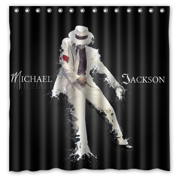 Занавеска для душа michael jackson водонепроницаемая Moldproof Полиэстеровая ткань