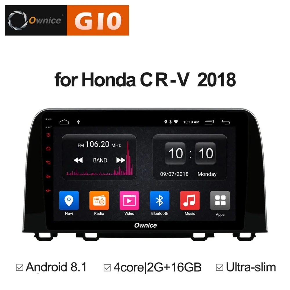 HD 9 дюймов Android 8 1 четырехъядерный 2 ГБ ОЗУ + 16 Гб ПЗУ автомобильный DVD-плеер для Honda
