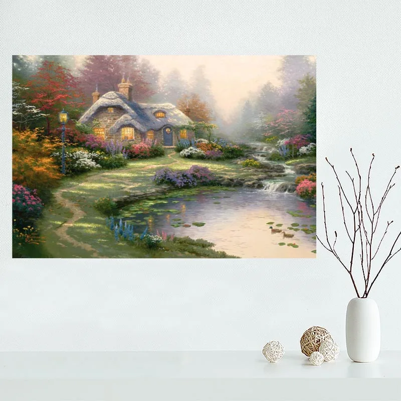 Новое поступление викторианский садовый холщовый постер на заказ украшение для