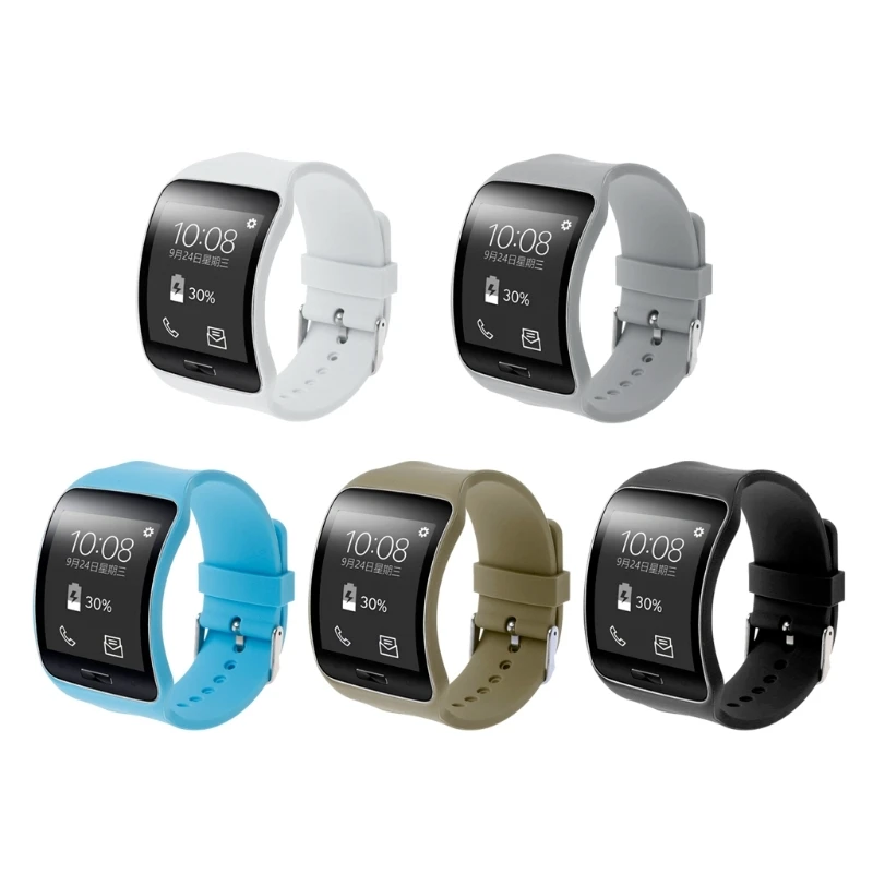 Силиконовый ремешок на запястье для Samsung Galaxy Gear S SM R750 Смарт часы