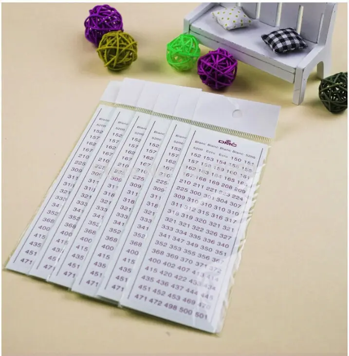 Practical DMC Thread Floss Number Sticker Embroidery Cross Stitch Tool Accessory | Дом и сад