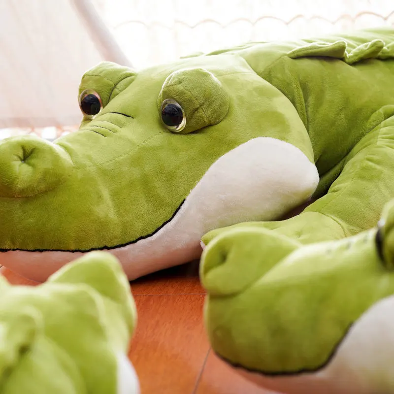 

60-120cm Stuffed Animal Real Life Alligator Plush Toy Simulation Big Eyes Crocodile Dolls Kawaii Pillow for Girls Birthday Gifts
