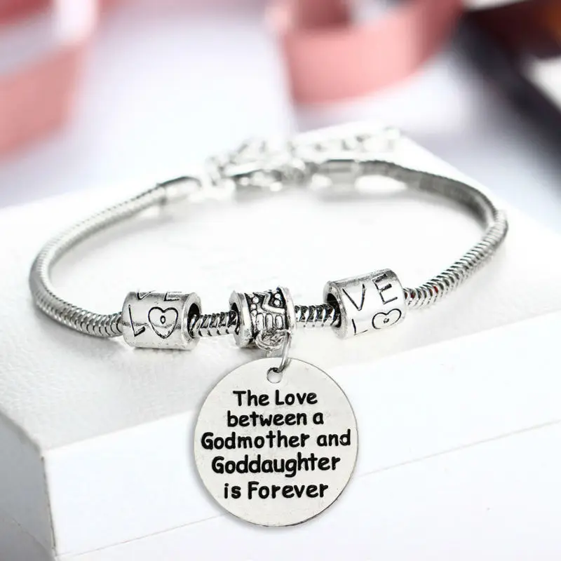 Любовь между крестной и дочерью браслет с подвеской семья женщин ювелирные