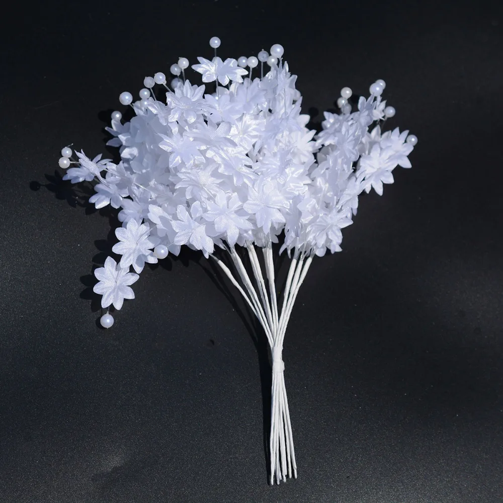 10 шт. Искусственные цветы цепочка с жемчужными бусинами гирлянда Свадебная