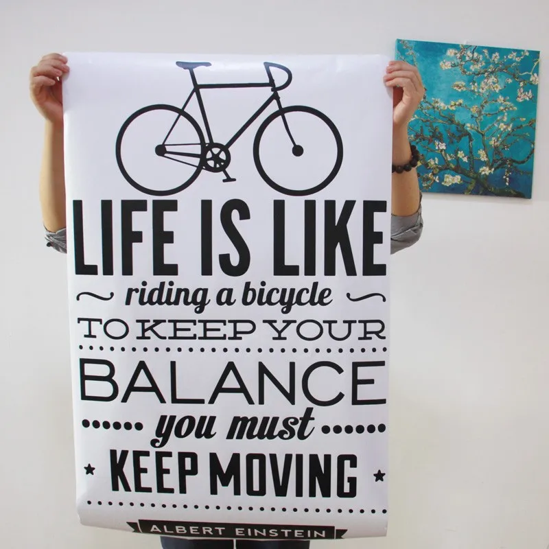 Очень красивое украшение для дома жизнь похожа на езду велосипеде испанская