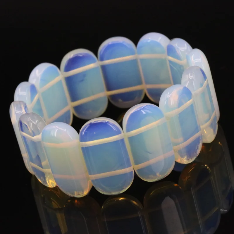 Оптовая продажа! Эластичный браслет из опалового камня можно выбрать две формы