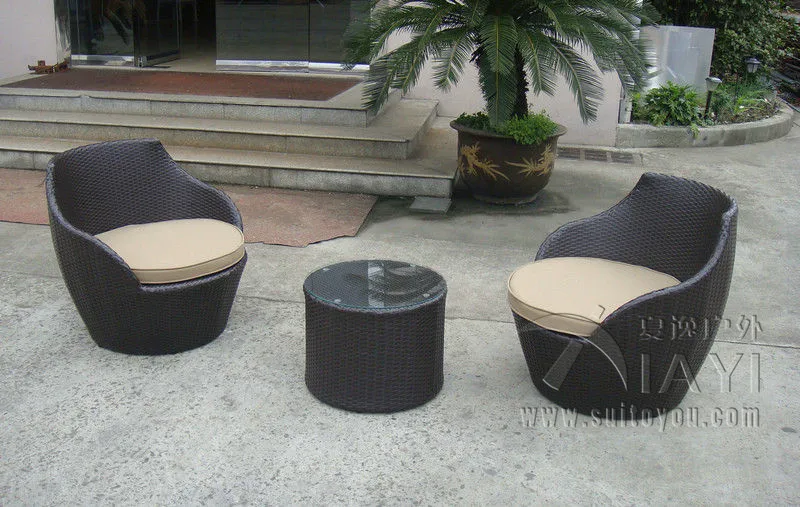 3 шт. темно коричневый смолаы плетеная обелиск стул Ротанга пуля диван транспорт