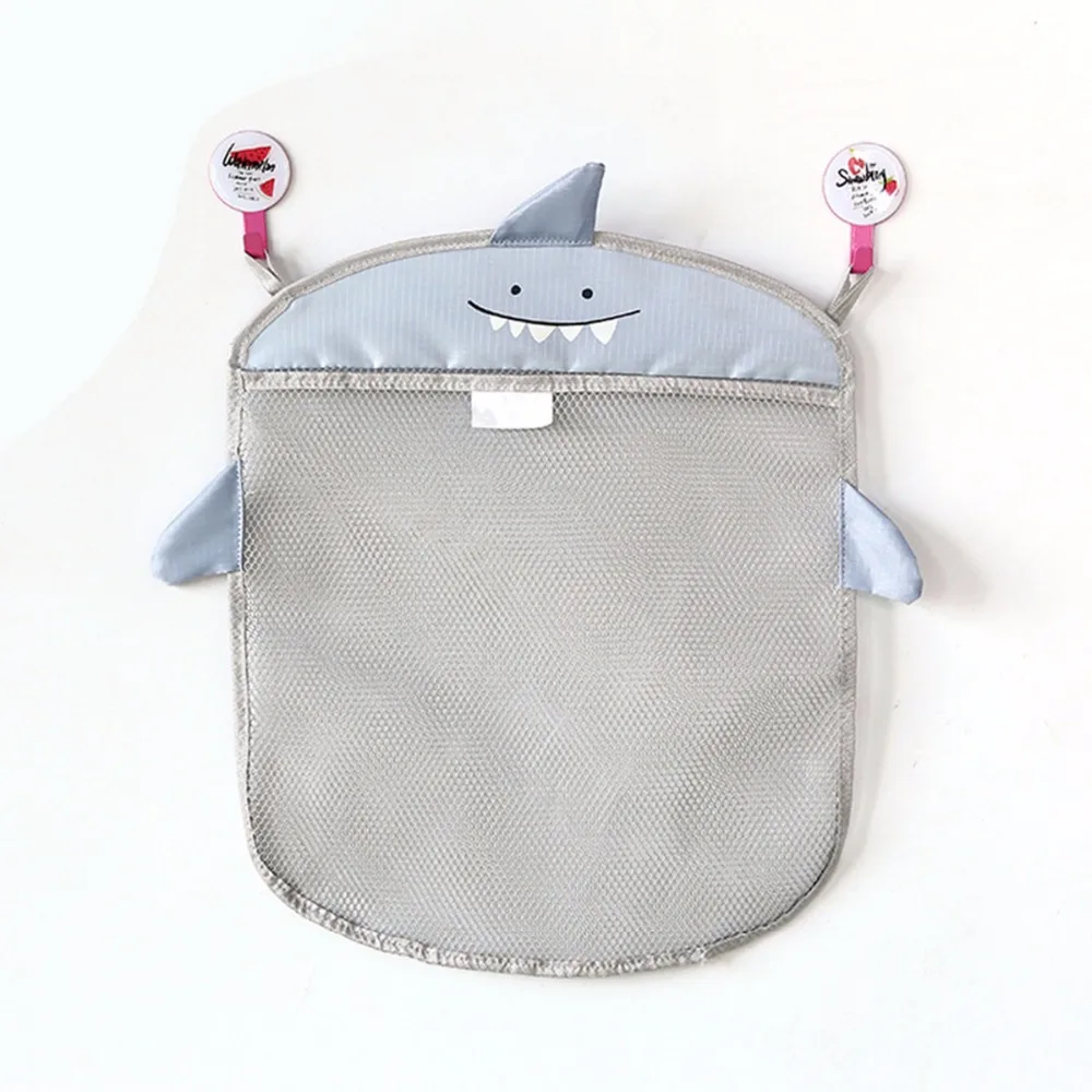Hot Baby bathroom mesh bag for bath toys bag kids basket toys net cartoon animal shapes waterproof cloth sand toys beach storage
