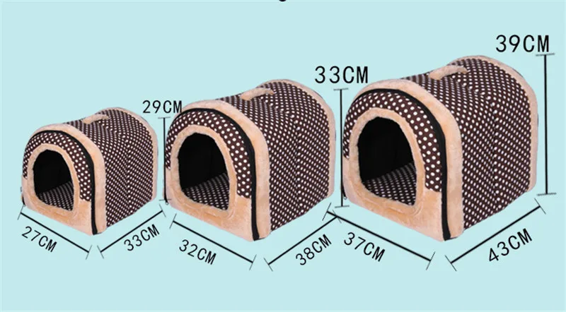 Pet Cat Igloo кровать маленькая собака мягкая Met House Водонепроницаемая покрытая 1 шт. (S M