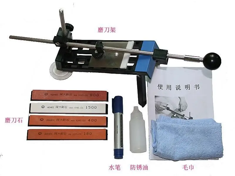 Professional Kitchen Knife Sharpener System Fix-angle 4 Stones Freeshipping Dropshippingshenwei | Дом и сад