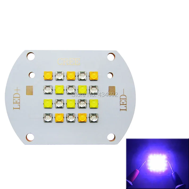 100 Вт Cree ХТЕ XT E Coral Fish Tank Лампа Светодиодная 10 ШТ. Королевский Синий 450NM 455NM + 5 Теплый