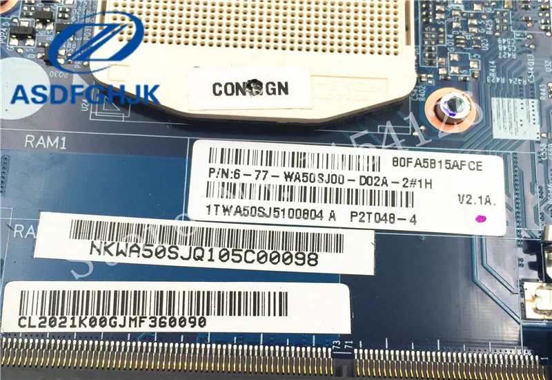 6 77 wa50sj00 d02a материнская плата для ноутбука Hasee Clevo God of War wa50sj wa50sc00 DDR3 100%