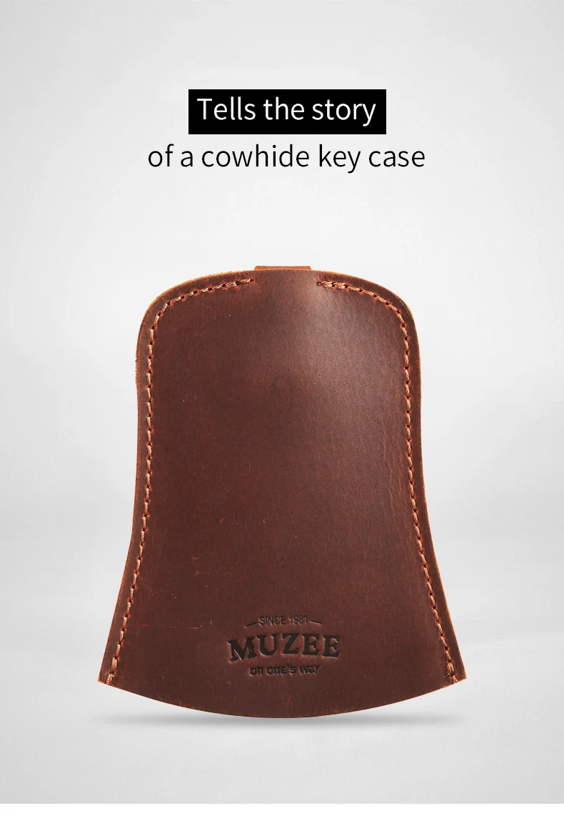 Muzee кожаный бумажник Crazy Horse мужской кожаный подвесной многофункциональный мужской держатель для ключей и женщин ручной работы кожаный кошелек