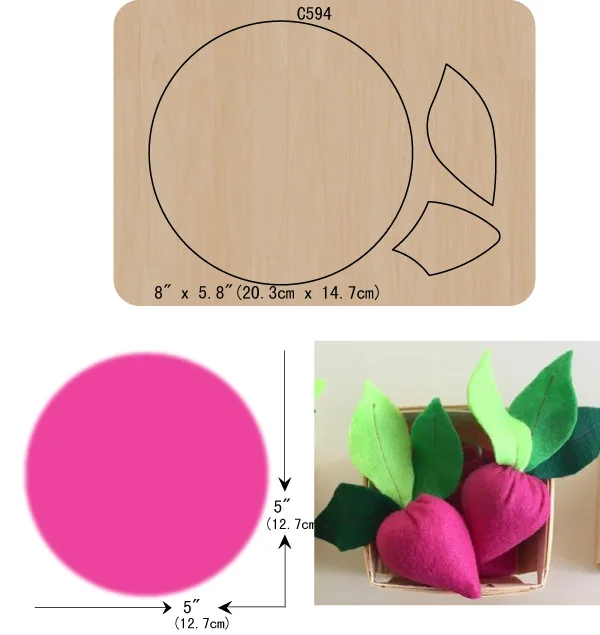 New Wooden die Scrapbooking C-593 Cutting Dies Multiple sizes - Цвет: C-594