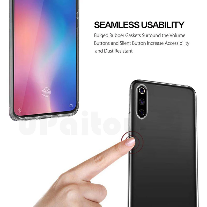 UPaitou Ultra Thin Soft TPU Case for OPPO Realme 3 Pro Silicone Transparent Cover Clear |