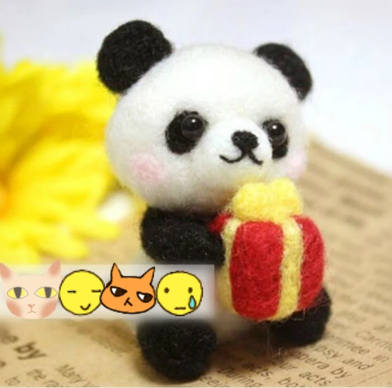 Пара в стиле Маленький Монстр шерсть для валяния Вязание комплект Забавный